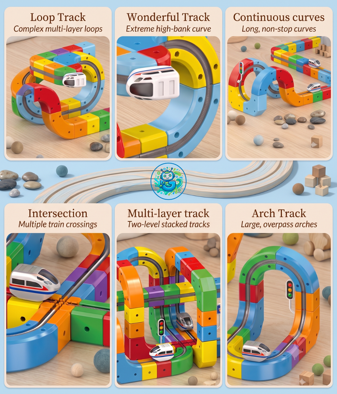 WonderRail™ Montessori Train Set